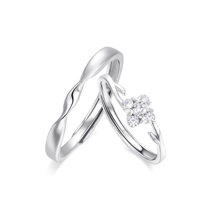 KADER 925 Sterling Silver Rings Unisex Silver-0