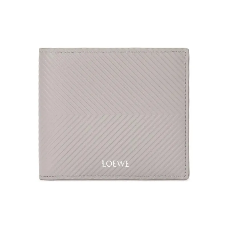 LOEWE Calfskin Wallet Men's Gray-0