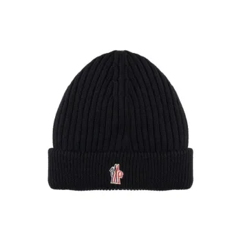 Moncler Grenoble Logo Embroidered Beanie
