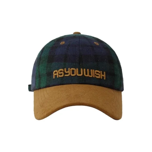 FREE RABBITⅡ Korean Style Trendy Letter Embroidery Patchwork Color Blocking Baseball Caps Unisex-4