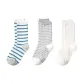 3 Pack (Blue White+Gray+Ecru)