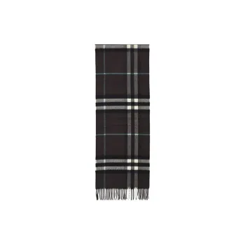 Burberry Knit Scarves Men's Gray