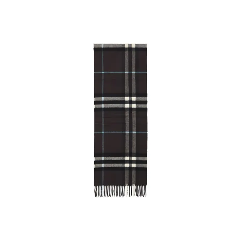 Burberry Knit Scarves Men's Gray-0