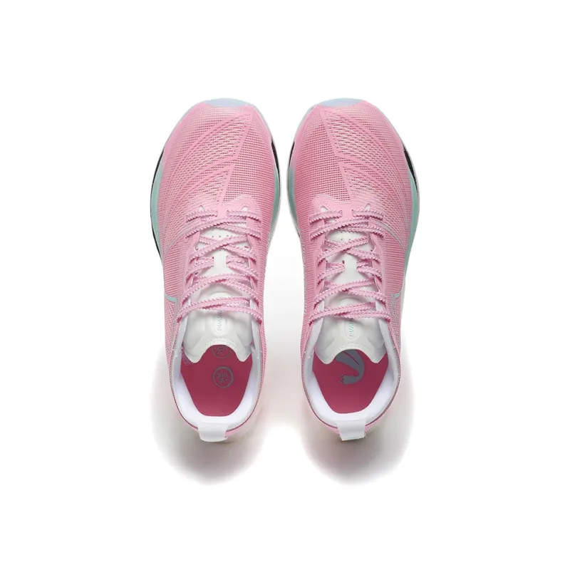 DUANGOU Running Shoes Unisex Low Top White Pink/Glow In The Dark-1