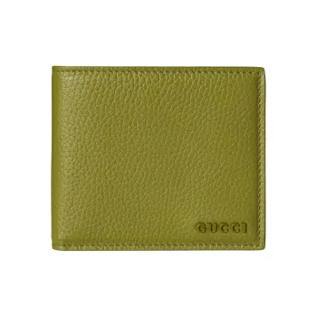GUCCI Leather Wallet Unisex Green