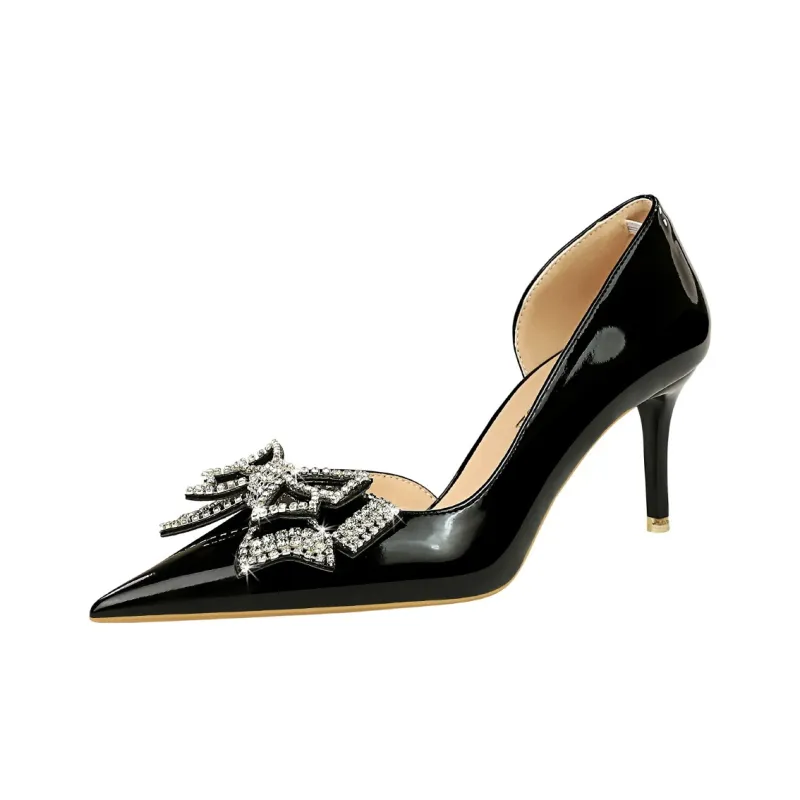 QITUMAUL Slim Heel High Heels Women's-1