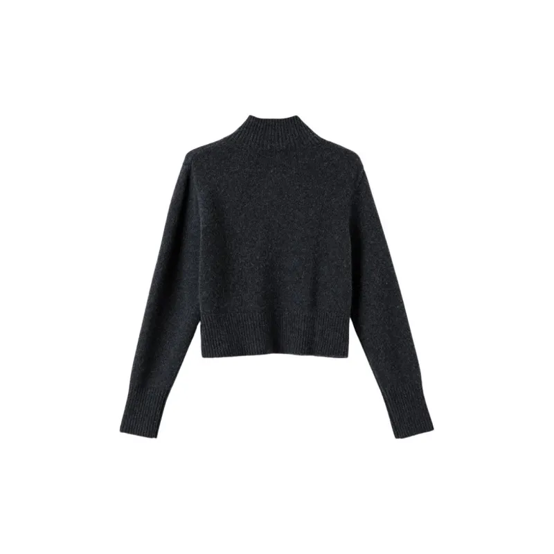 Late White Knitwear Women's Dark Gray-1