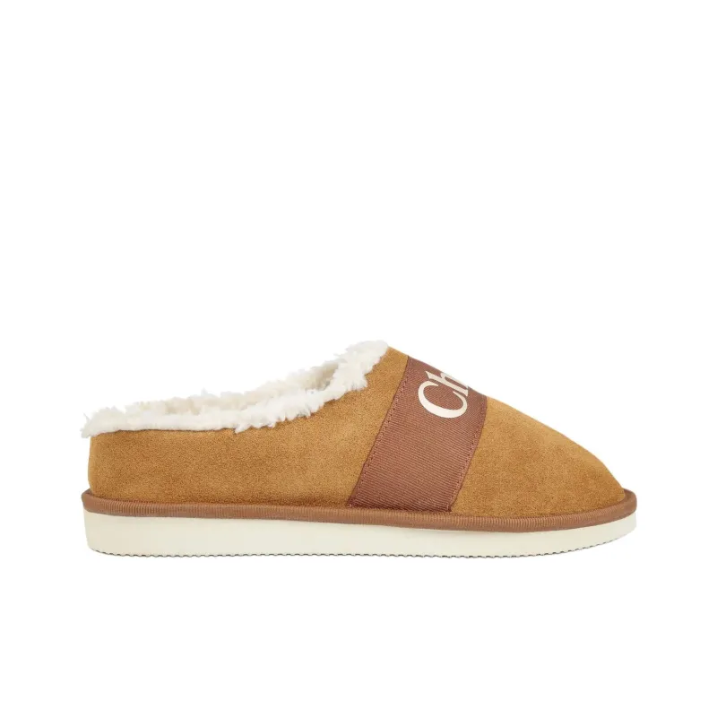 Chloe Closed Toe Slippers Women's Brown-1
