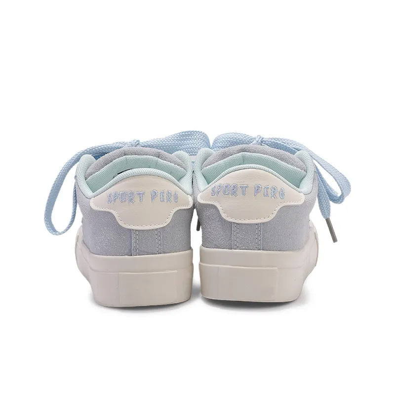SNXR Slip-Resistant Cushioning Wear-Resistant Height Increasing Low-Top Skateboard Shoes Women's Glacier Blue-6