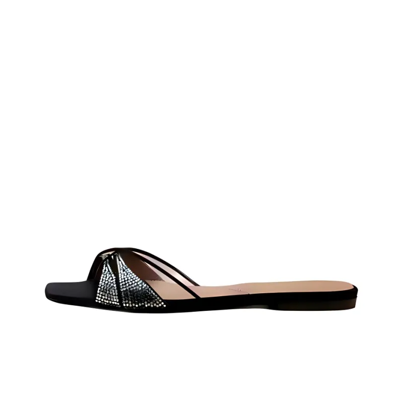 D'ACCORI Slide Slippers Women's Black-2