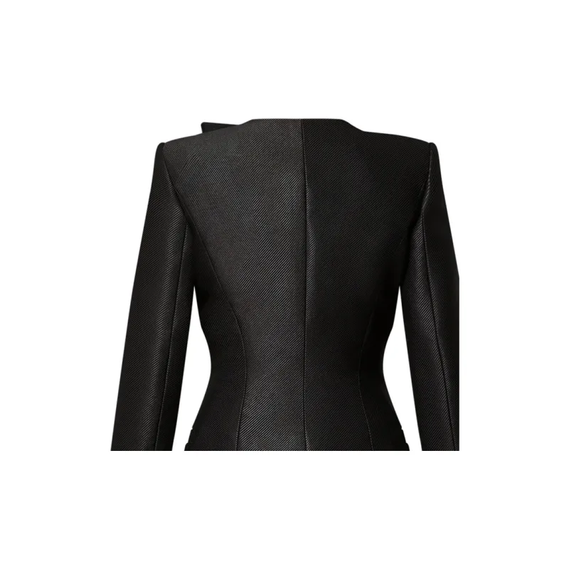 LOUIS VUITTON Asymmetrical Twill Blazer-4