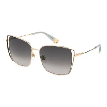 Furla Metal Square Sunglasses Women's Gold