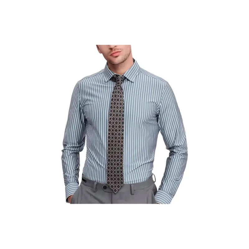 JODOLL Shirts Men Gray Cyan-1