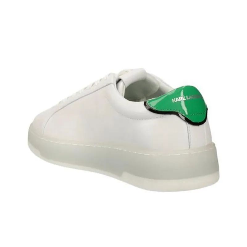 KARL LAGERFELD Kourt III Low Top Skateboard Shoes Men's White-3