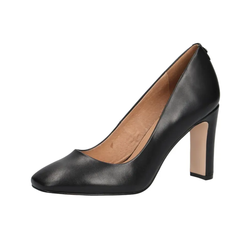 CAPRICE Twiggy Chunky Heel High Heels 8.5cm Women's Black-2