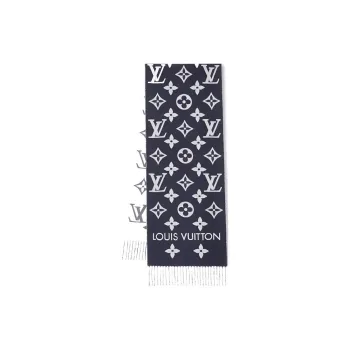 LOUIS VUITTON Knit Scarves Unisex Dark Blue