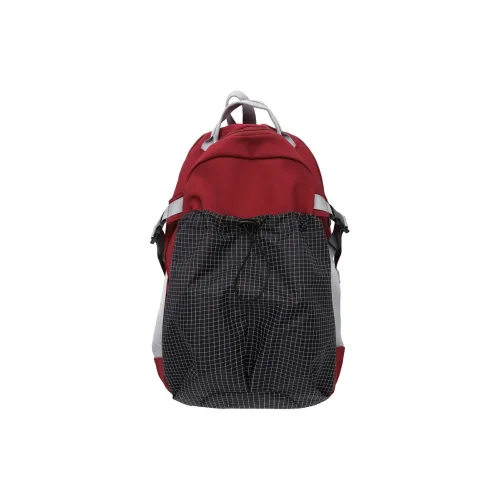 LUVISTRUE Nylon Backpack Regular Unisex Red Black/Khaki/Green