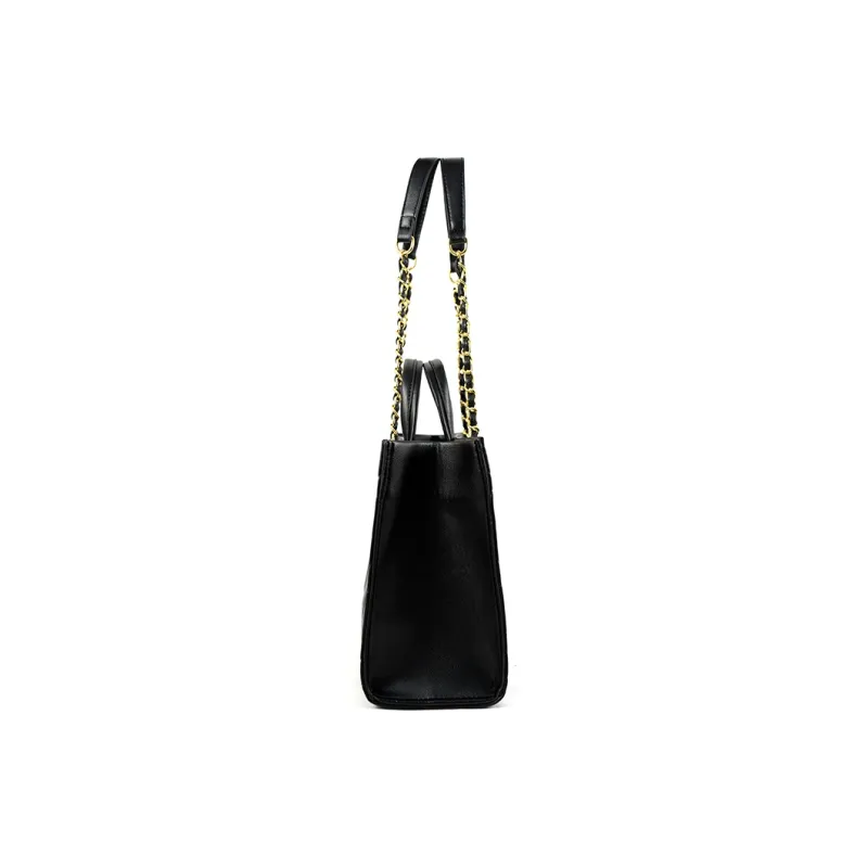 Vigno Synthetic Leather Shoulder Bag Regular Women's Black-14