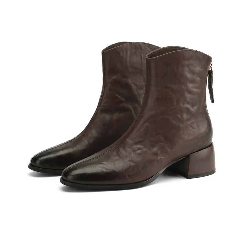SAFIYA Ankle Boots Women's Black/Brown-6