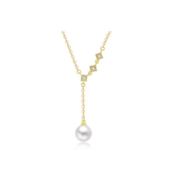 Double Happiness Gift Freshwater Pearl Necklaces Unisex