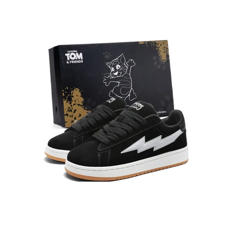 TALKING TOM Lightning Vengeance Storm Anti-Slip And Wear-Resistant Lightweight Low-Top Skateboard Shoes Unisex-28