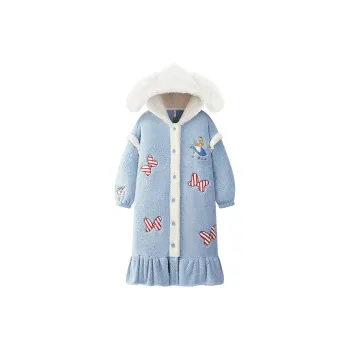 Gongdie x Disney Bath Robes Women's Blue
