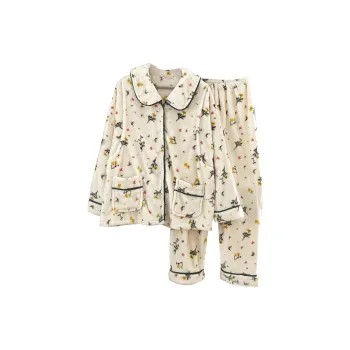 Maultiay Pajama Set Women's Apricot