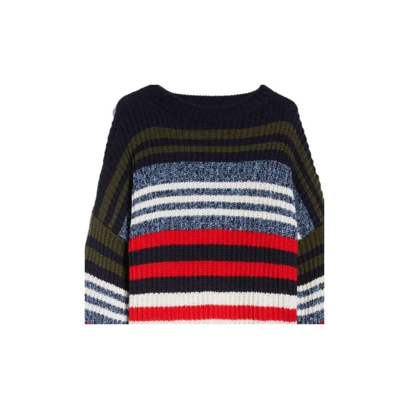 WEEKEND MaxMara FW23 Wool Yarn Sweater Sweater Women's Marine Blue-5