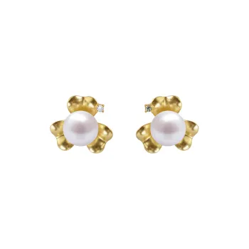 FREE ELF Freshwater Pearl Stud Earrings Women's