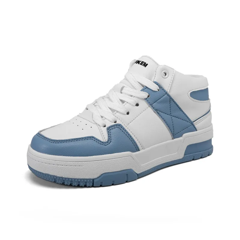 JKEM Anti-Slip And Wear-Resistant Height Increasing High-Top Skateboard Shoes Unisex-11