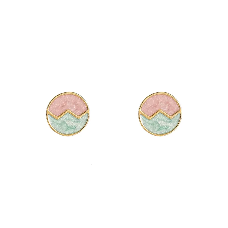 Rhymes 999 Fine Silver Stud Earrings Women's-15