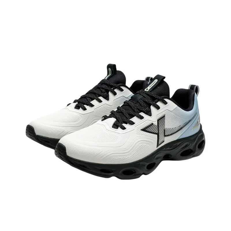 XTEP Cushioned Wear-Resistant Water-Resistant Low-Top Casual Running Shoes Men's White Blue-2