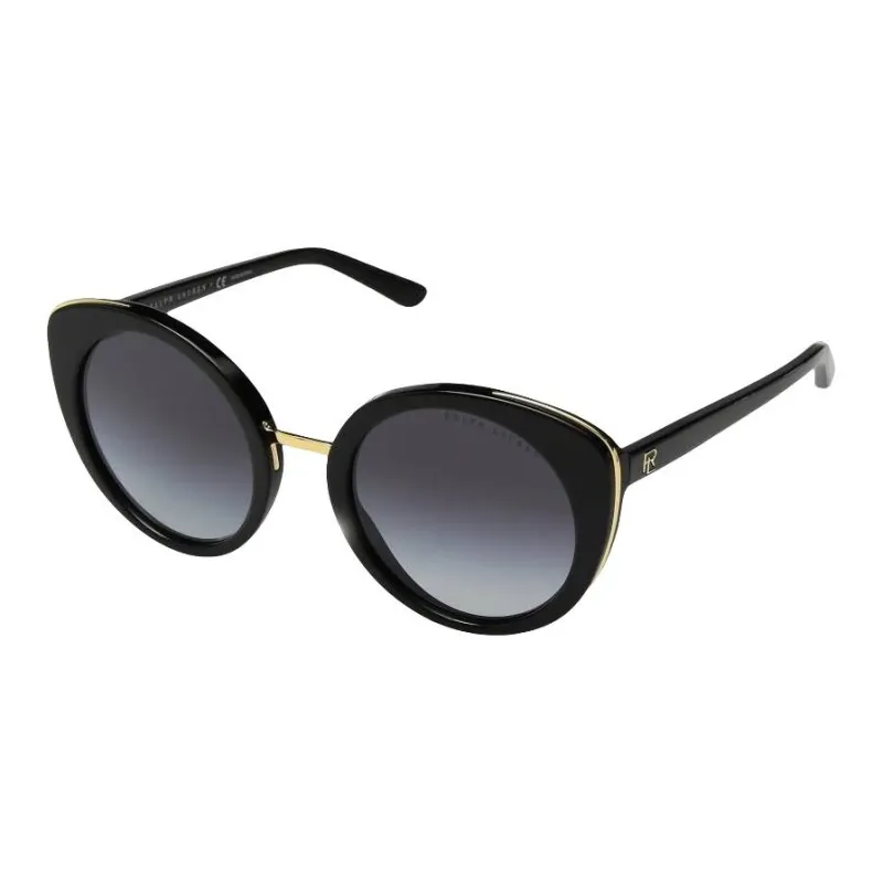 Ralph Lauren Acetate Irregular Shape Sunglasses Women's Black-0