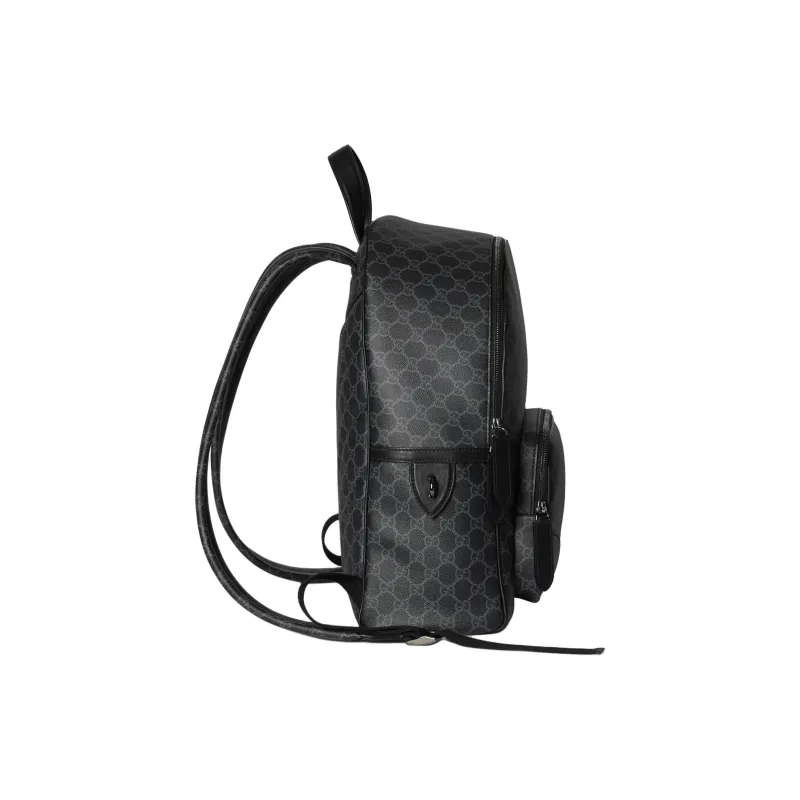 GUCCI GG Emblem Fabric Backpack Medium Size Men's Black-2