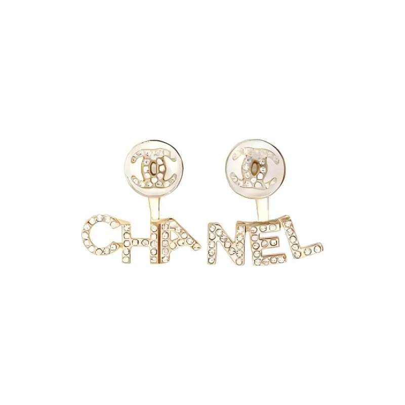 CHANEL 21A Metal, Artificial Pearl, And Rhinestone Earrings Women's Gold-0