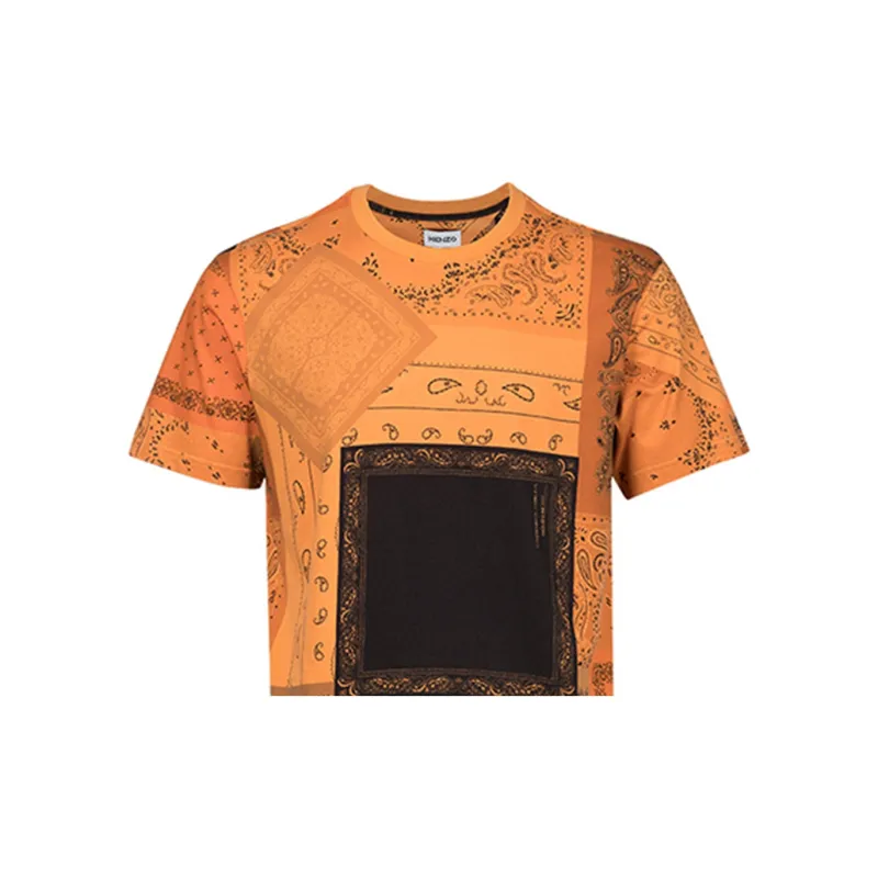 KENZO T Shirts Men Orange-4