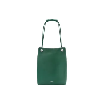 LOEWE Grained Calfskin Handbag Shoulder Bag Women's Evergreen Green