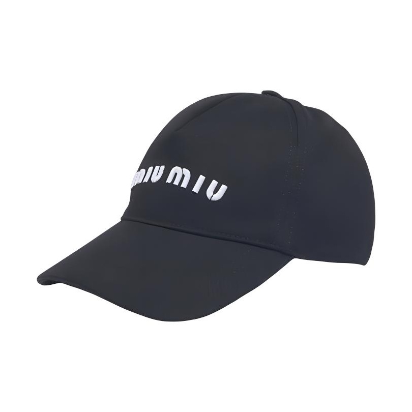 MIU MIU Drill Logo-embroidered Cap - POIZON