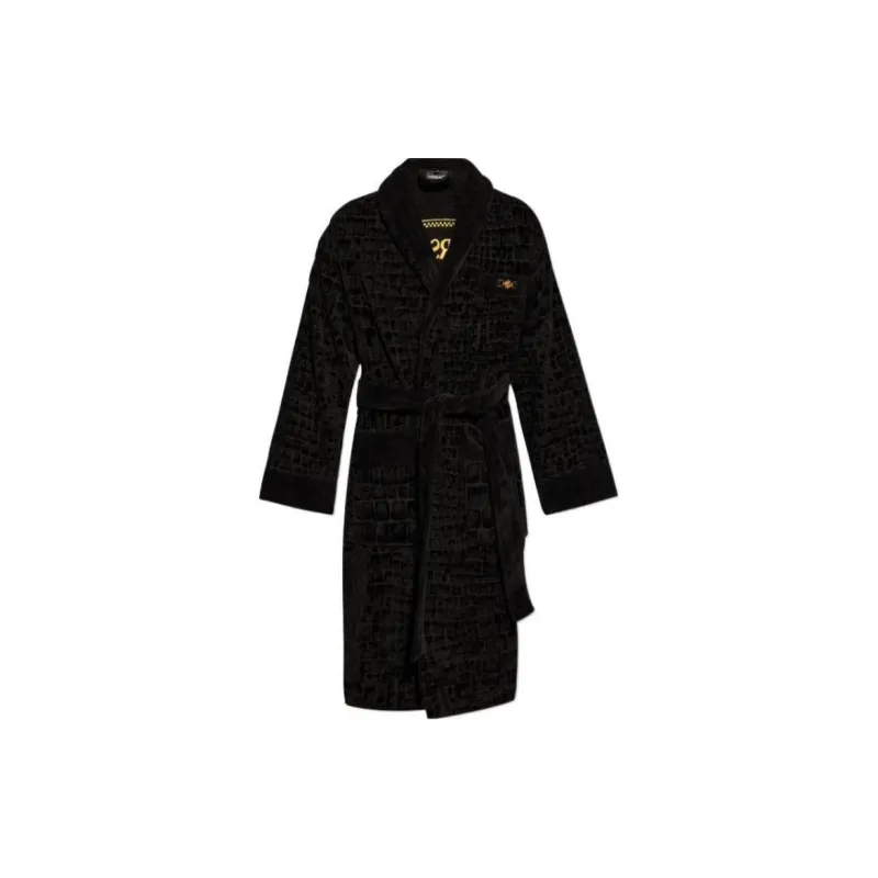 VERSACE Pajama Robe Men's Black-0