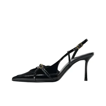 ZARA Slim Heel High Heels 8cm Women's Black