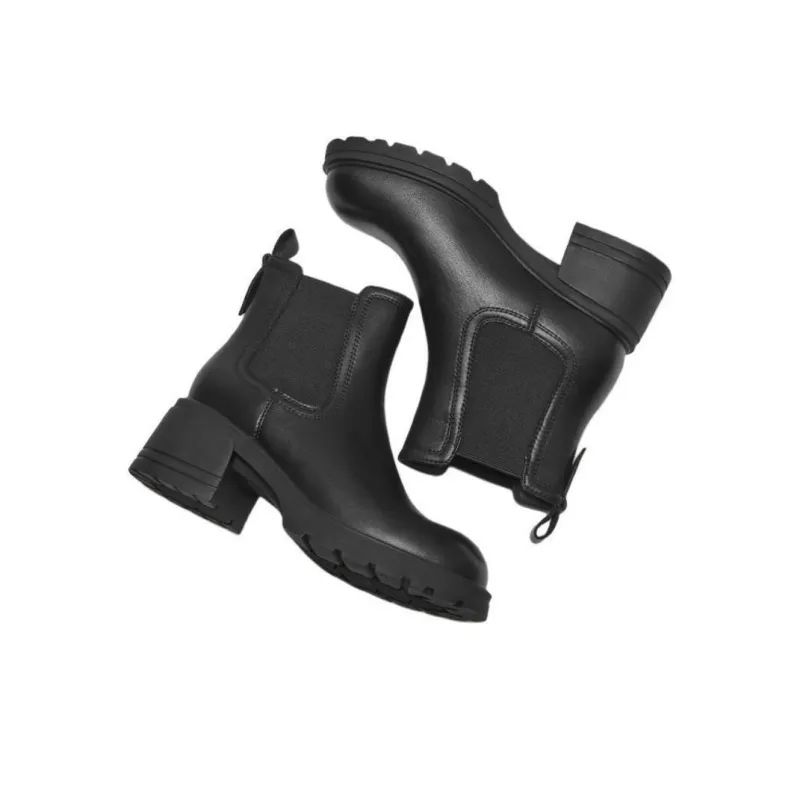 Hotwind Short Chelsea Boots 6cm Women's Black-3