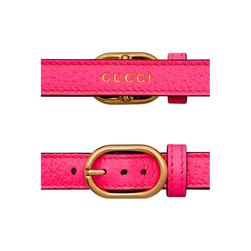 GUCCI Diana Leather Small Size Bag Strap Women's Pink-4