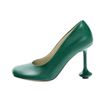LOEWE Toy Irregular Heel High Heels 9cm Women's Green