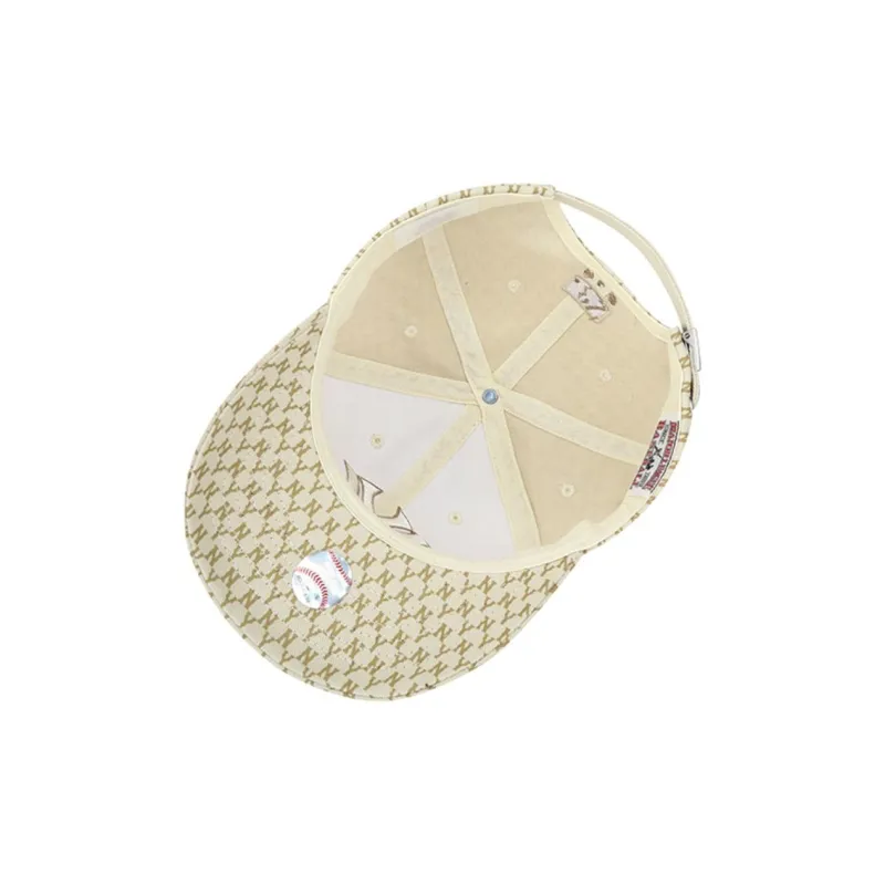 MLB Cotton Baseball Caps CPFB Unisex Beige-3