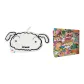 Crayon Shin-Chan Big Head Hand Towel (Shiro)+Shin-Chan Shopping Bag