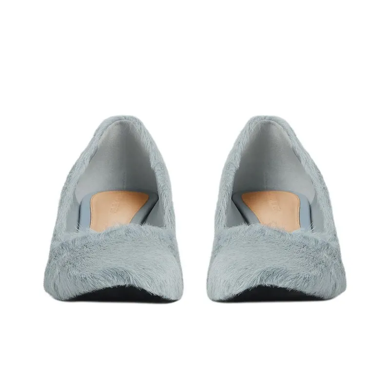 Bottega Veneta Boogie Irregular Heel High Heels 5.5cm Women's Blue-2