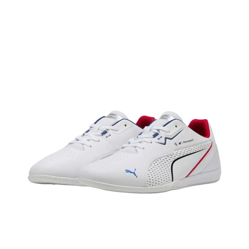 BMW x PUMA Anti Slip Wear Resistant Low Top Casual Shoes Unisex White-2