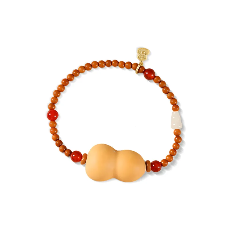 MOREL Olive Pit/Natural Gourd/Handle Bracelets Unisex-3