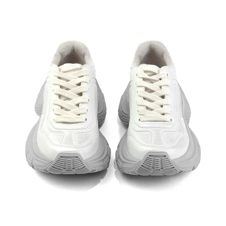 Uinnate Low-Top Chunky Sneakers Women's Silver-1