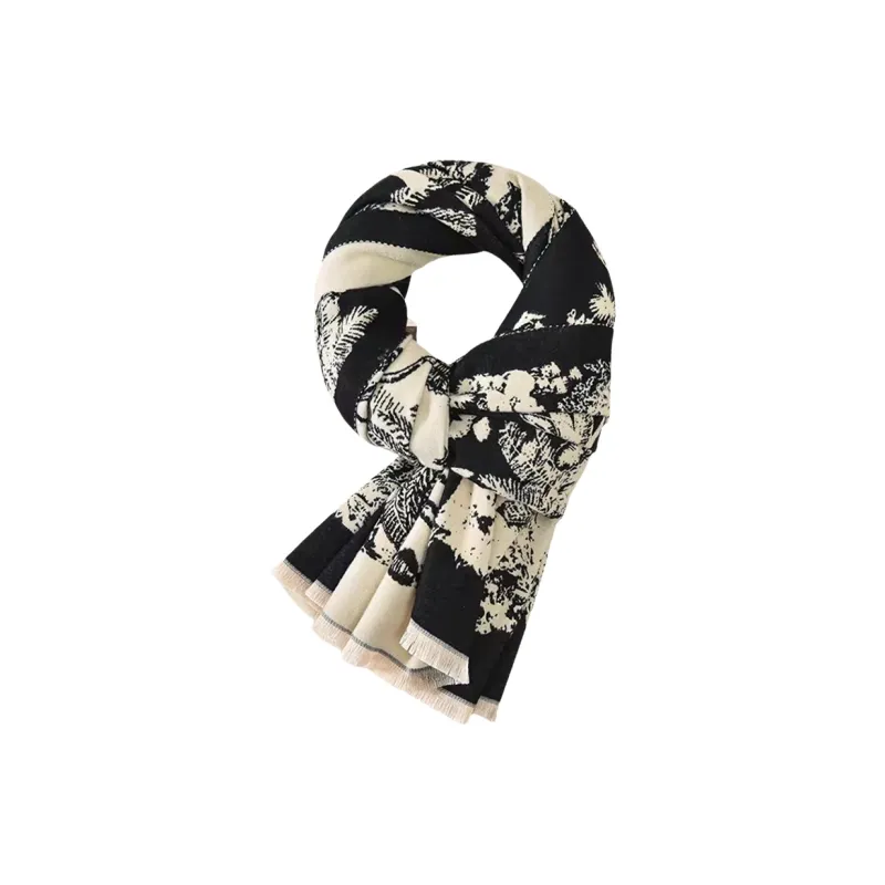VINEY Faux Cashmere Knit Scarves Women's-3
